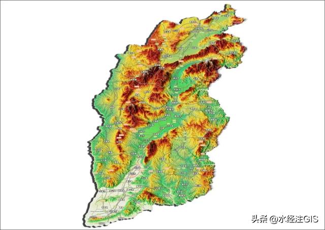 值得收藏的全国各省三维地形图 - 山西省